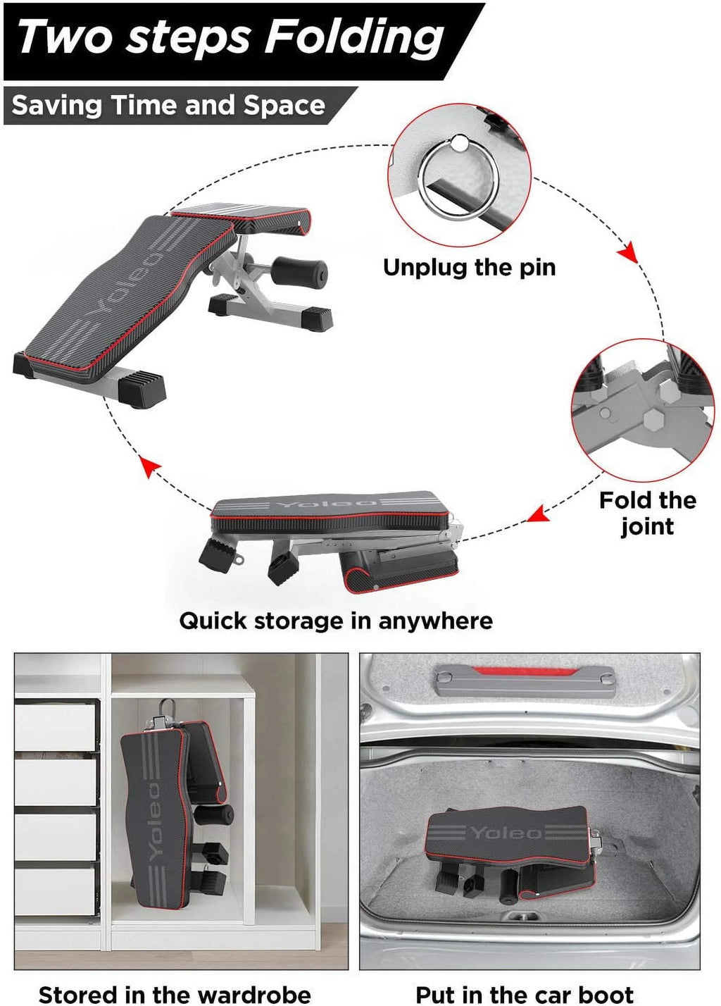 Adjustable Foldable Weight Bench P919