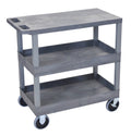 Gray 18x32 Cart with 2 Tub/1 Flat Shelves Y891876