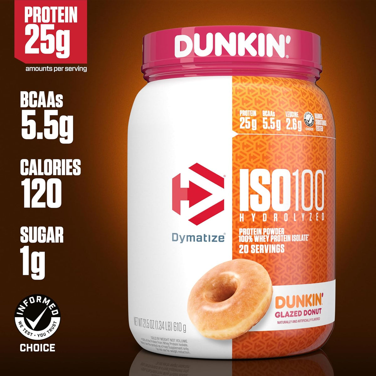 Hydrolyzed Whey Isolate Protein Powder, 25g Protein, 5.5g H568456