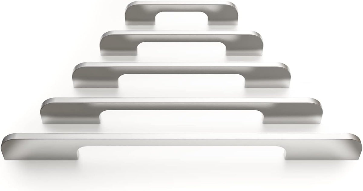 Solid Aluminum Cabinet Handles Silver Pack of 45 A769