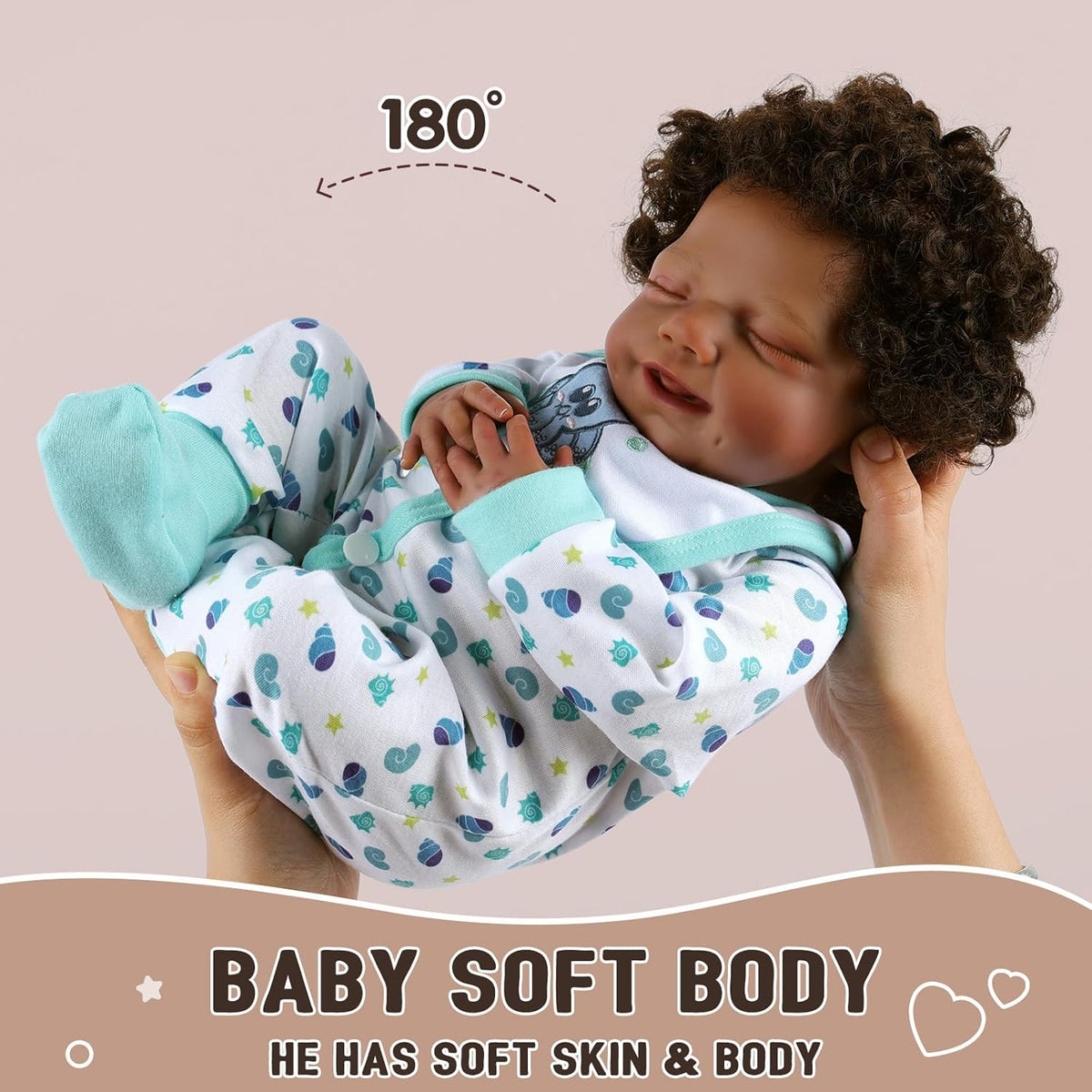 20 Inch Soft Body Realistic Reborn Baby Doll with Accessories Gift Box Y12272