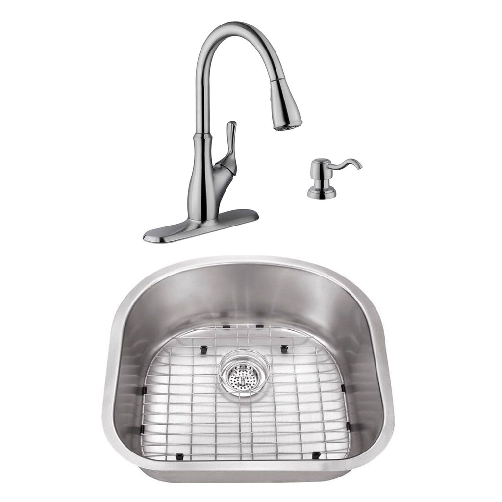 23-1/4x22 Stainless Steel Utility Sink and Faucet B725313
