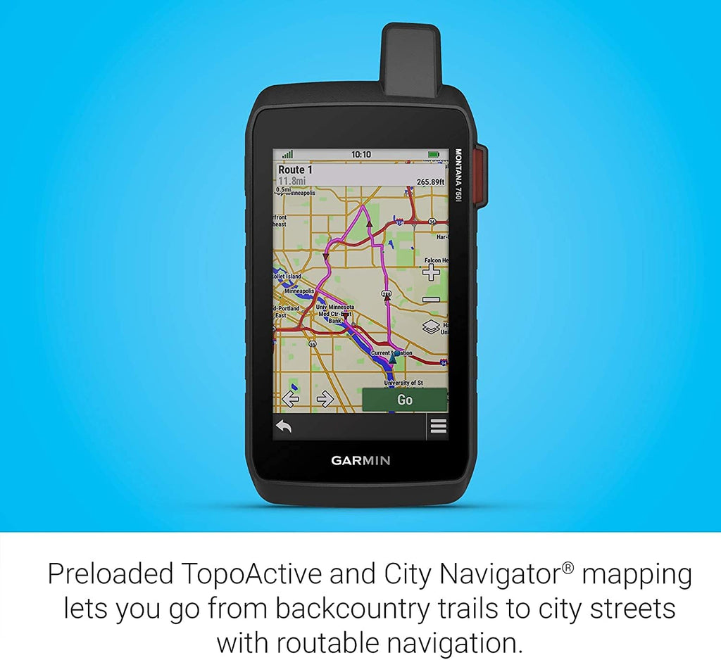 Rugged GPS Touchscreen Navigator with inReach Technology and North America Maps J642539