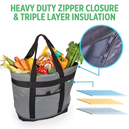 Jumbo Insulated Cooler Bag (Charcoal) with HD Thermal Insulation J737244