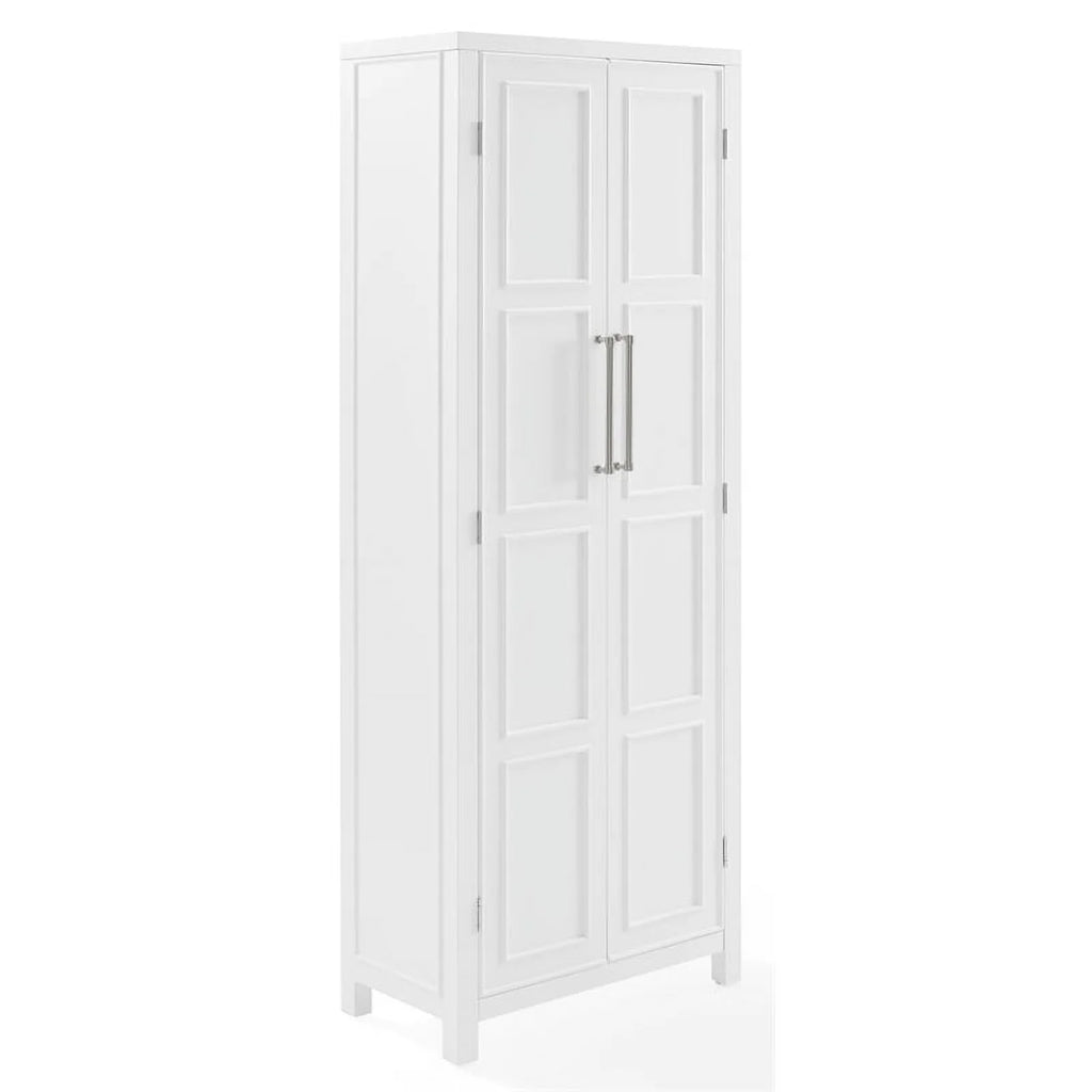 White Wood Storage Pantry T54273