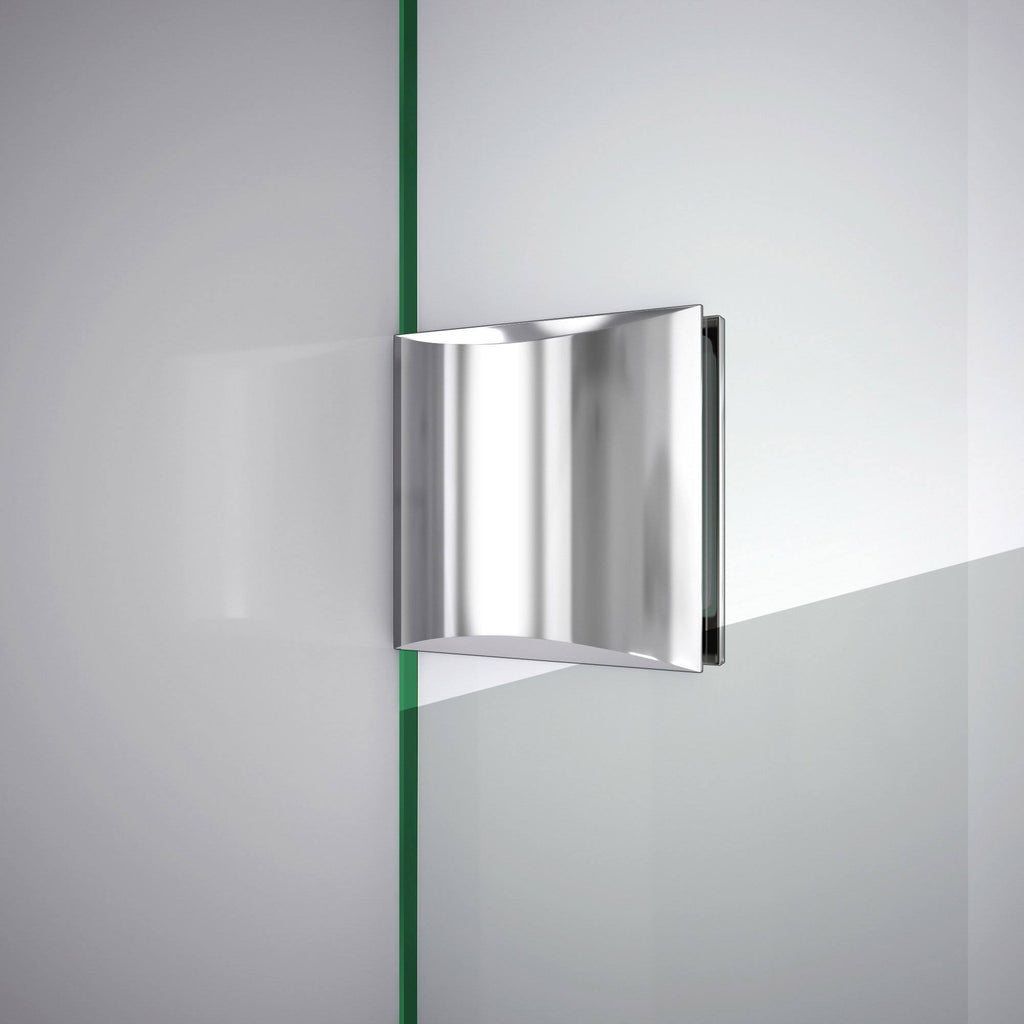 Frameless Hinged Brushed Nickel Shower Door K89668