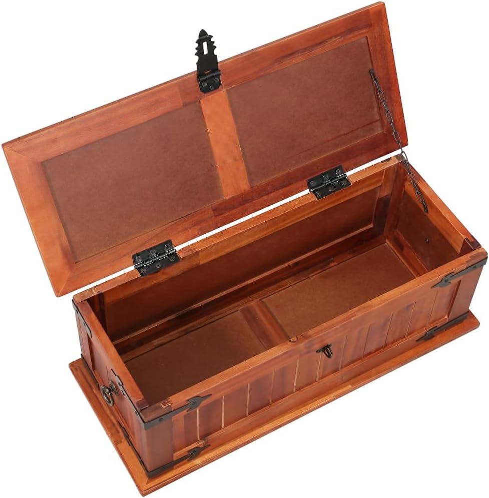 Solid Acacia Wood Storage Chest Z8645