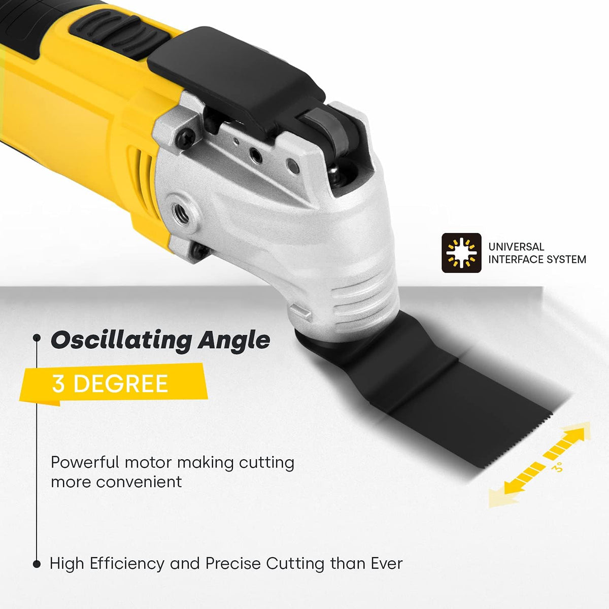Oscillating Multitool with 6 Variable Speeds and 28pcs Accessories and Carrying Bag P29764