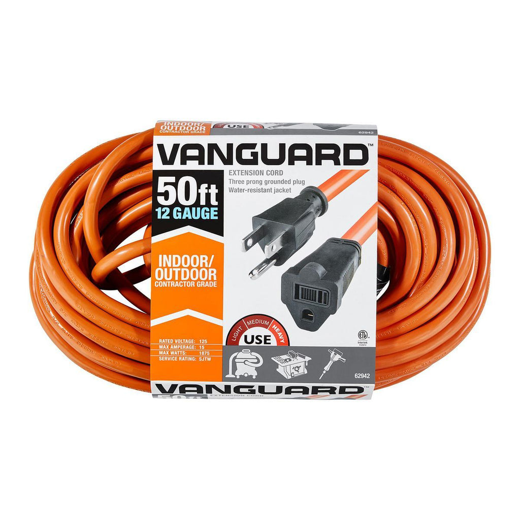 50 ft. 12/3 Gauge Outdoor Extension Cord, Orange F177