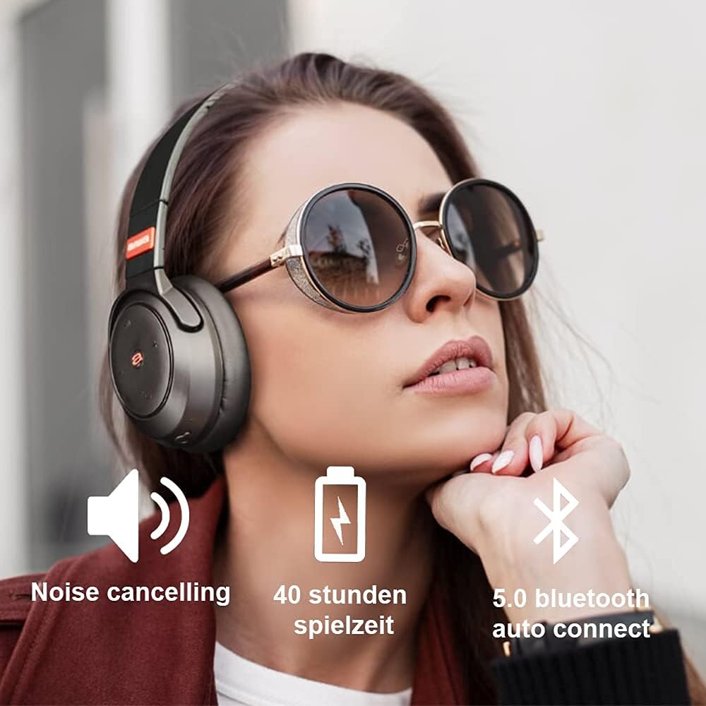 Bluetooth Active Noise Cancelling Over Ear Headphones J385