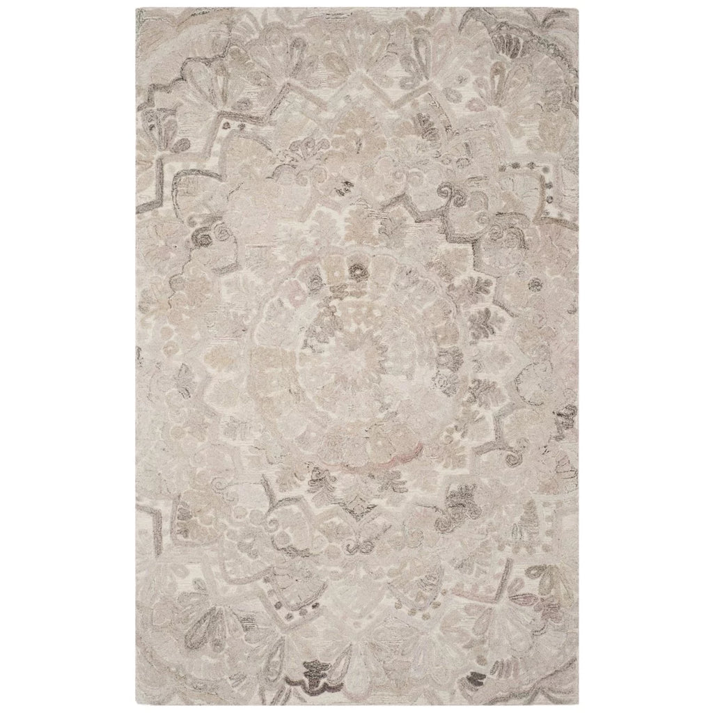 Handmade Beige Ivory Rug Y9845