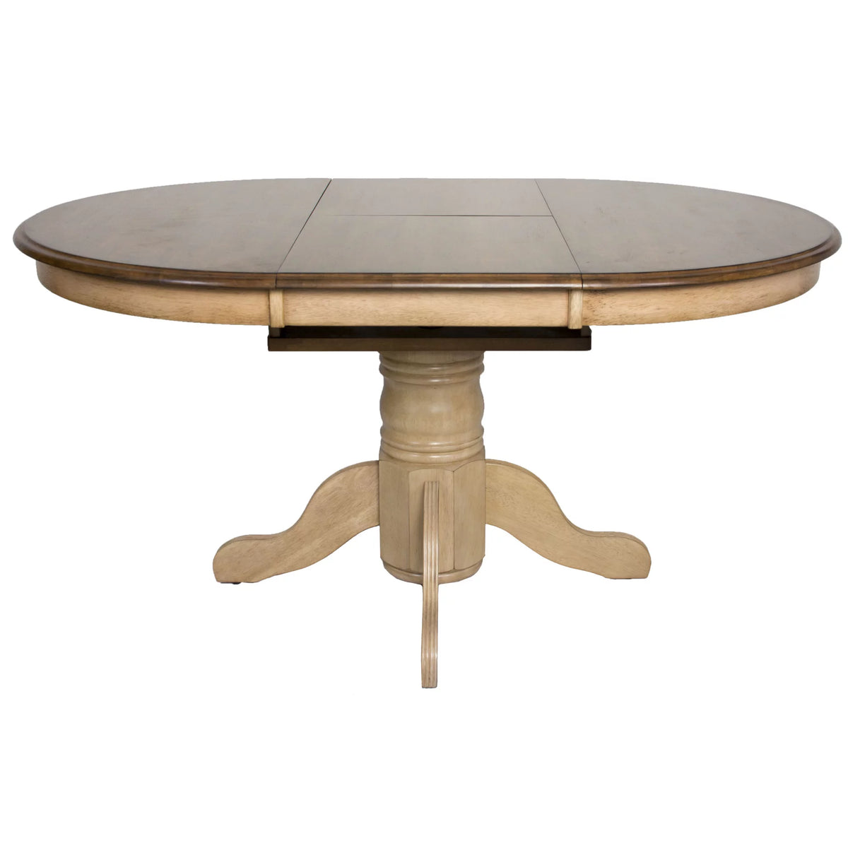 42" Round Extendable Wood Dining Table O2746