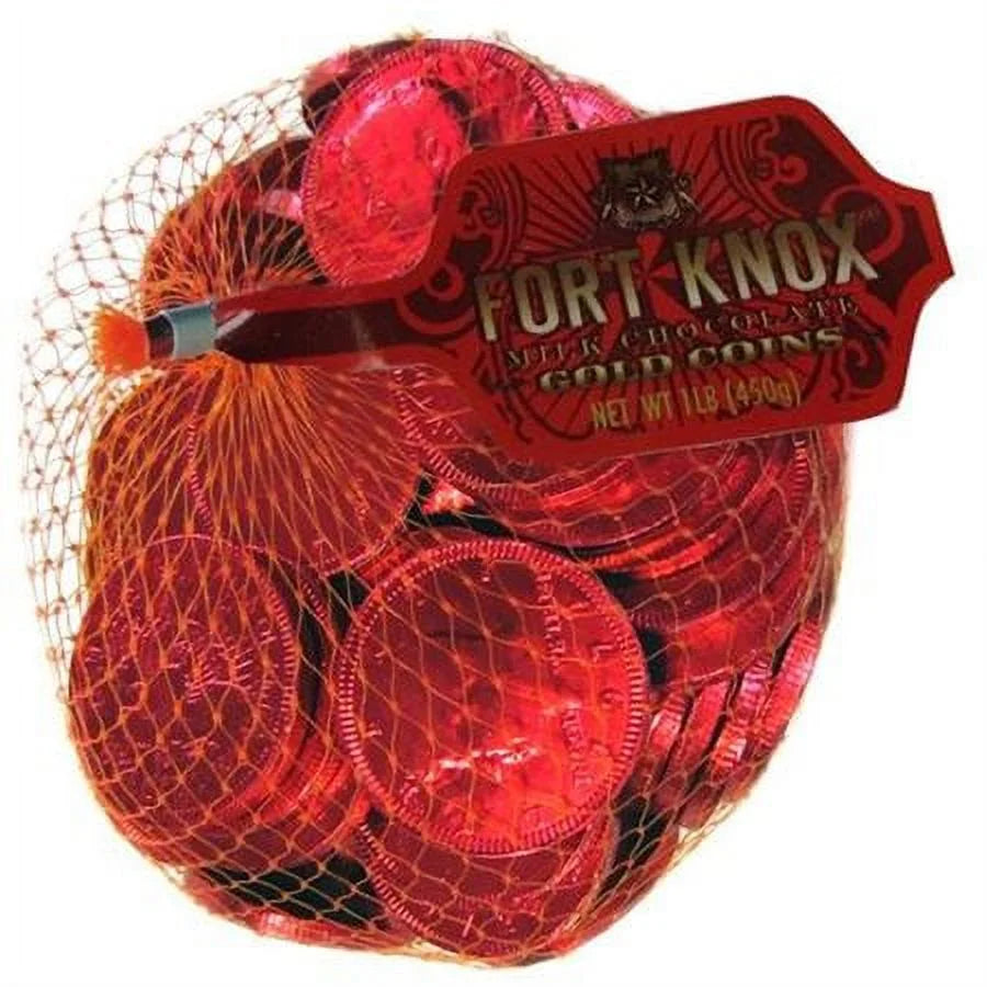 Milk Chocolate Coins Red Foil 1 LB W301299