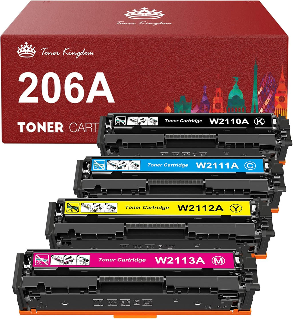 Compatible Toner Cartridge 4-Pack for HP 206A 206X W2110A W2110X V703