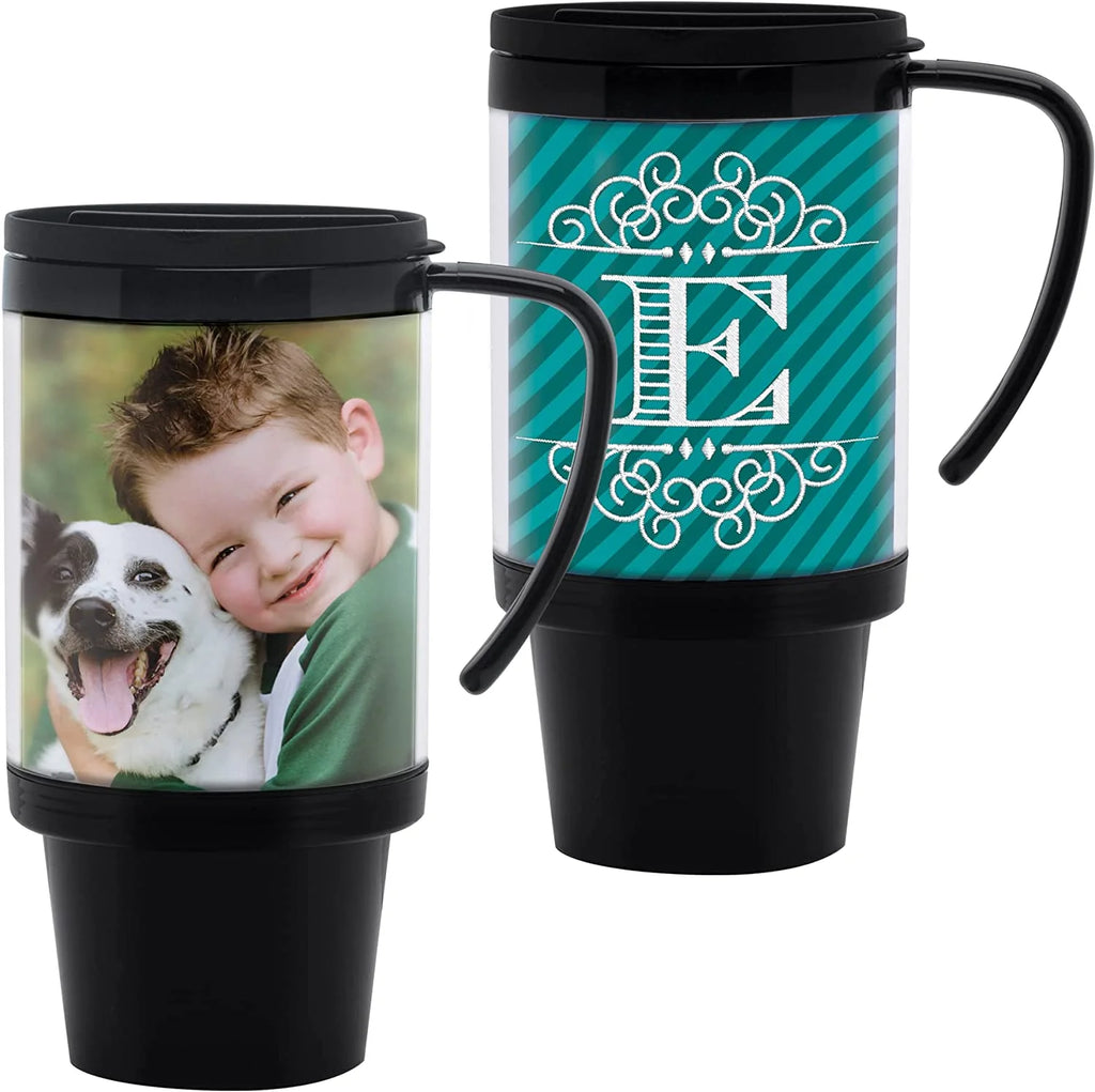 16 oz. Black Acrylic Travel Mug Pack of 24 Q69524