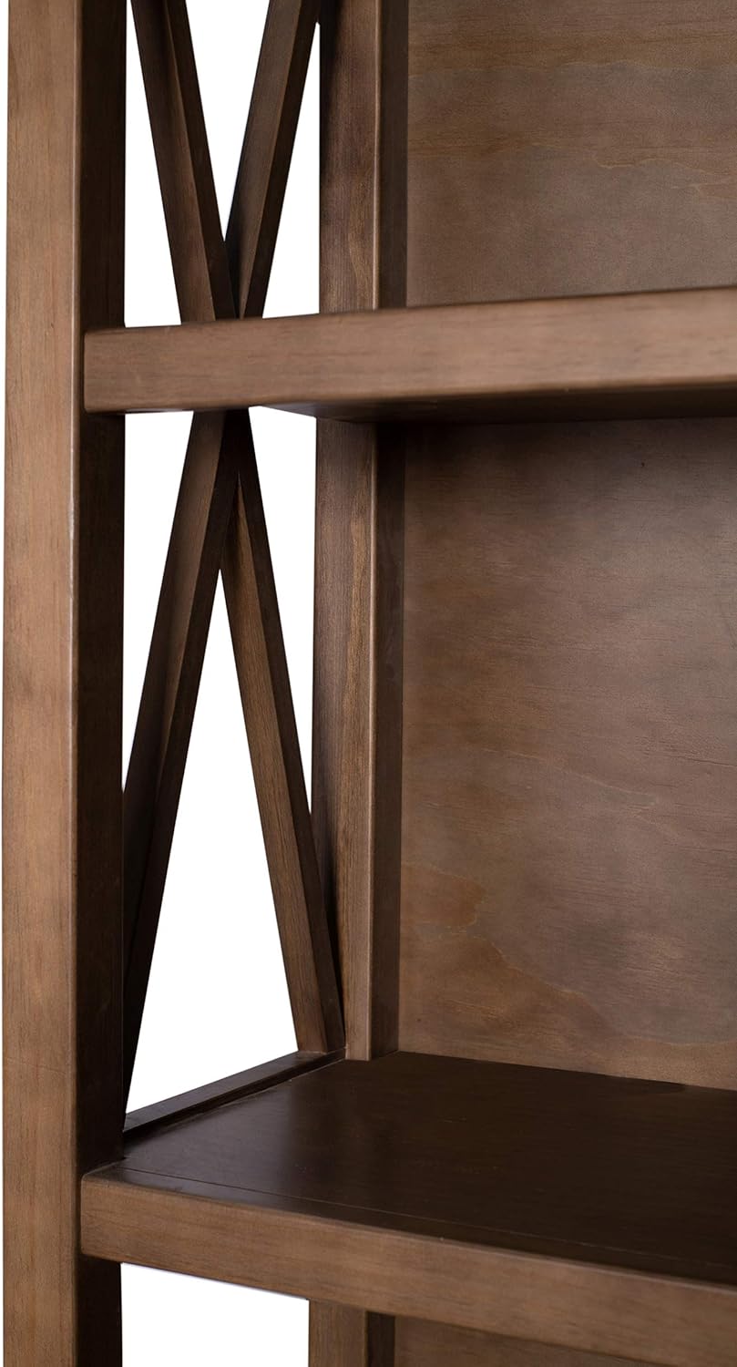 Weathered Oak Finish 5-Shelf Bookcase Q693065