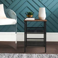 Black Metal Frame Nightstand Z255