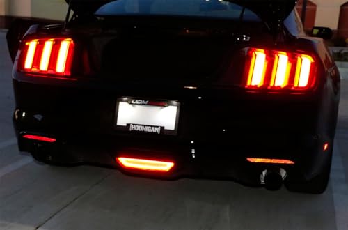 Clear Lens LED Rear Fog Light Kit with Red Tail Brake Lamp & White Backup Reverse Lamp X827