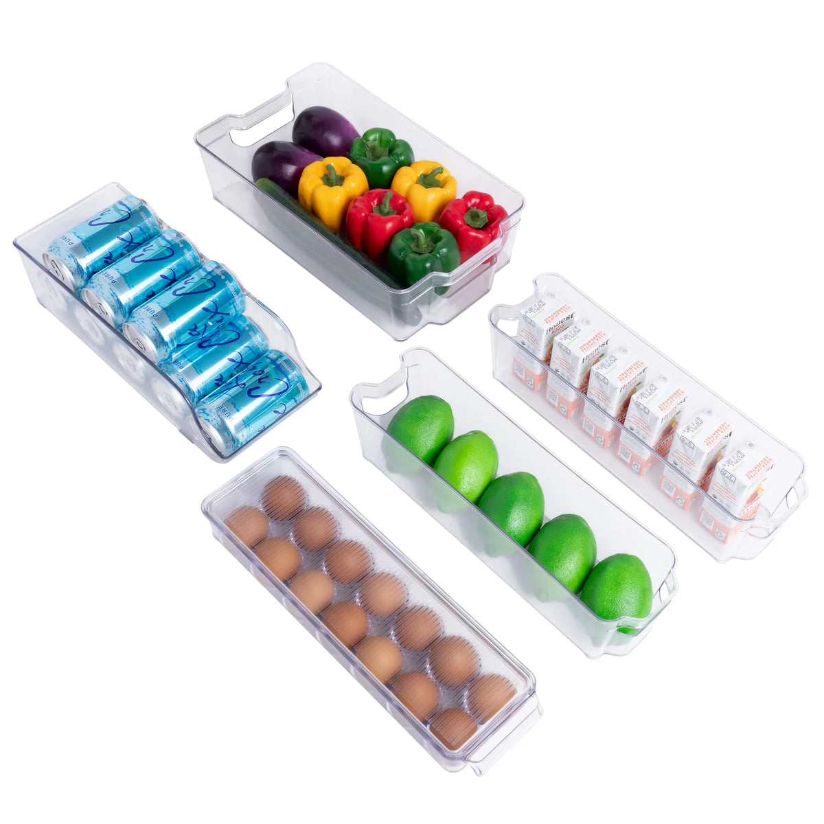 5 Piece Fridge and Freezer Storage Bins P855324