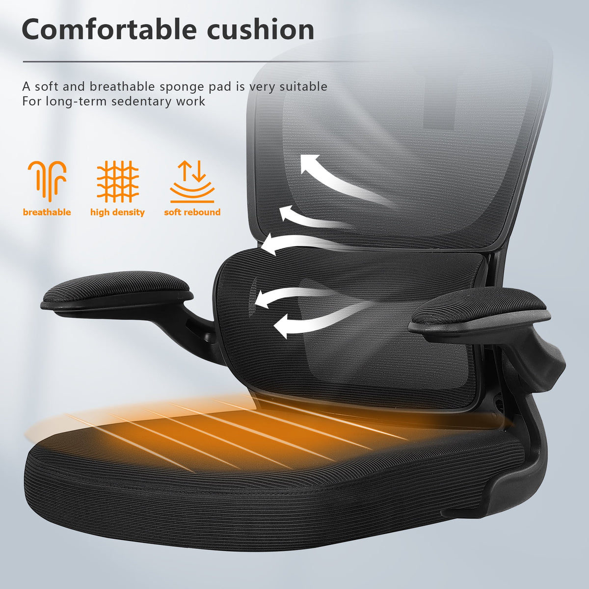 Black High Back Mesh Ergonomic Office Chair P681