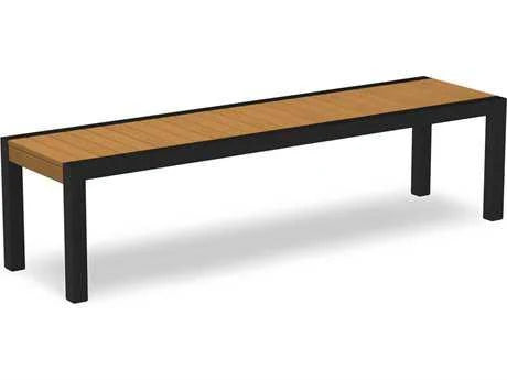 Satin White Slate Grey Bench P8067