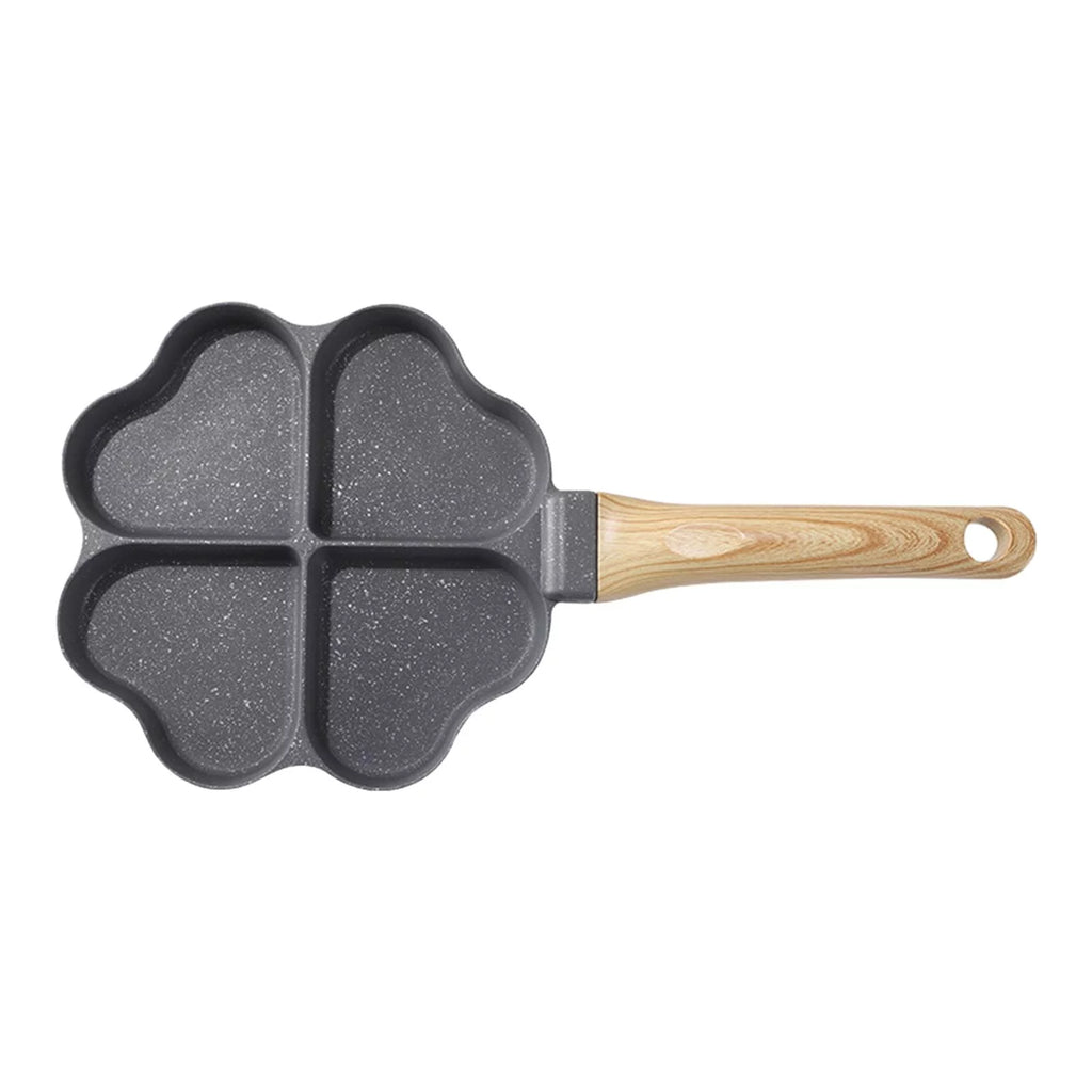 Black 4 Holes Egg Frying Pan X113