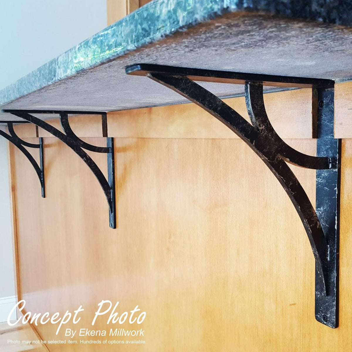 Wrought Iron Bracket Antiqued Bronze J880
