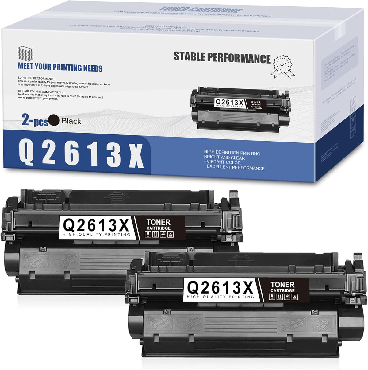 Compatible Black Toner Cartridges 2-Pack M28963