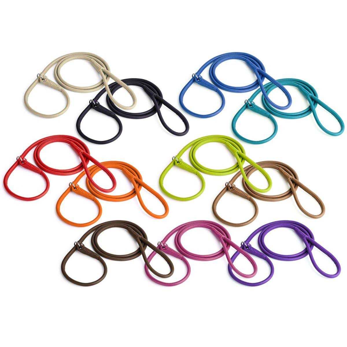 Leather Round Slip Lead A788111