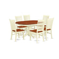 7 Piece Buttermilk Cherry Dining Set E18468