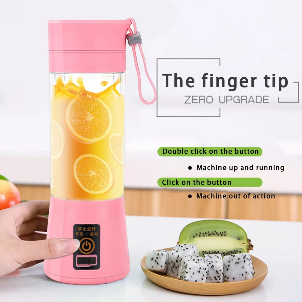 Portable Mini Blender with USB Rechargeable Batteries, Pink P170052