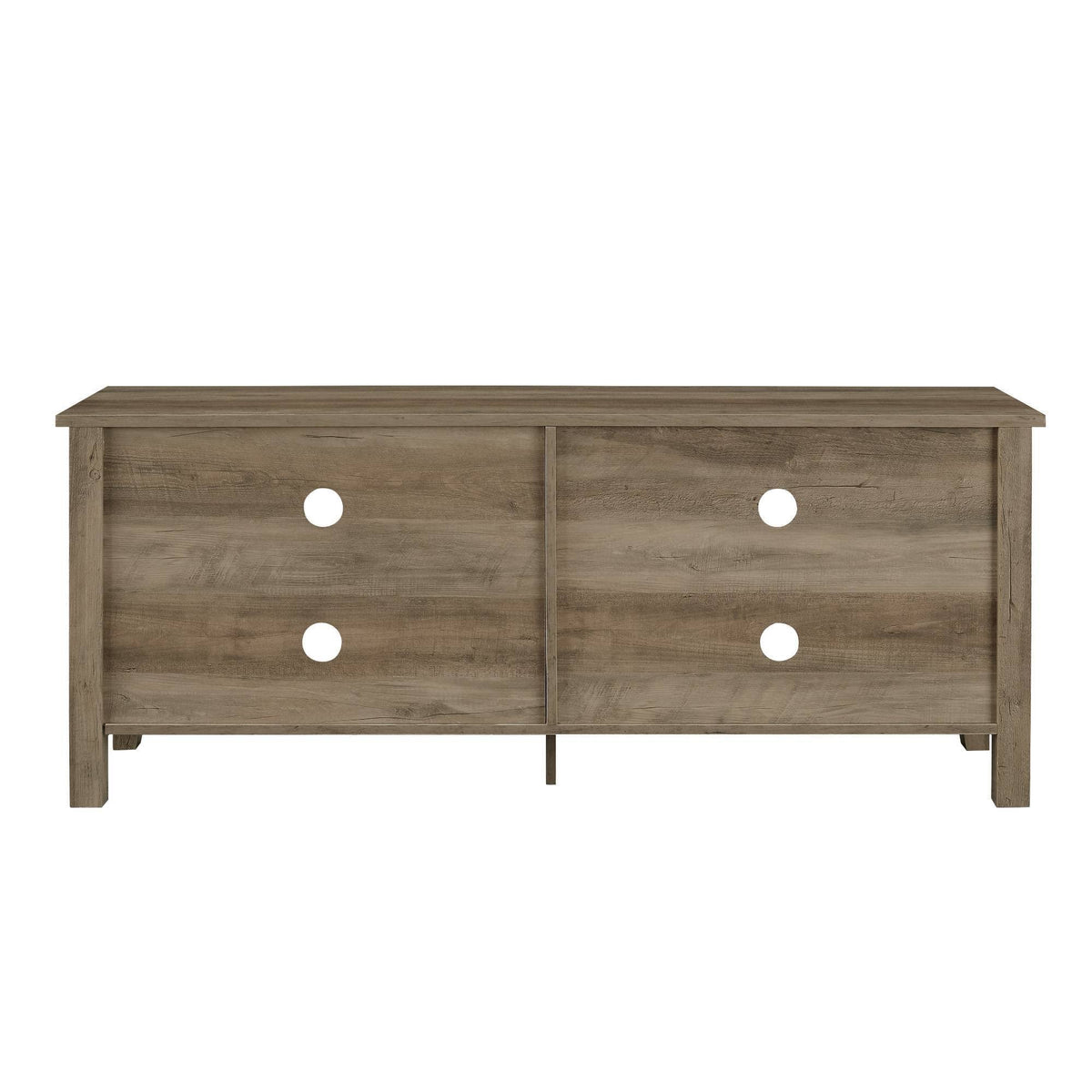 Gray Wash Wood TV Media Stand Storage Console R19350