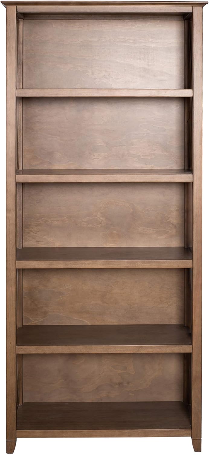 Weathered Oak Finish 5-Shelf Bookcase Q693065