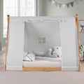 Twin Floor Bed with Natural Frame T60752