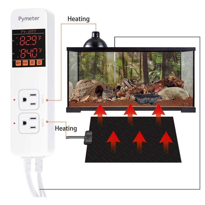 Digital Dual Probe Temperature Controller Thermostat Outlet H4915
