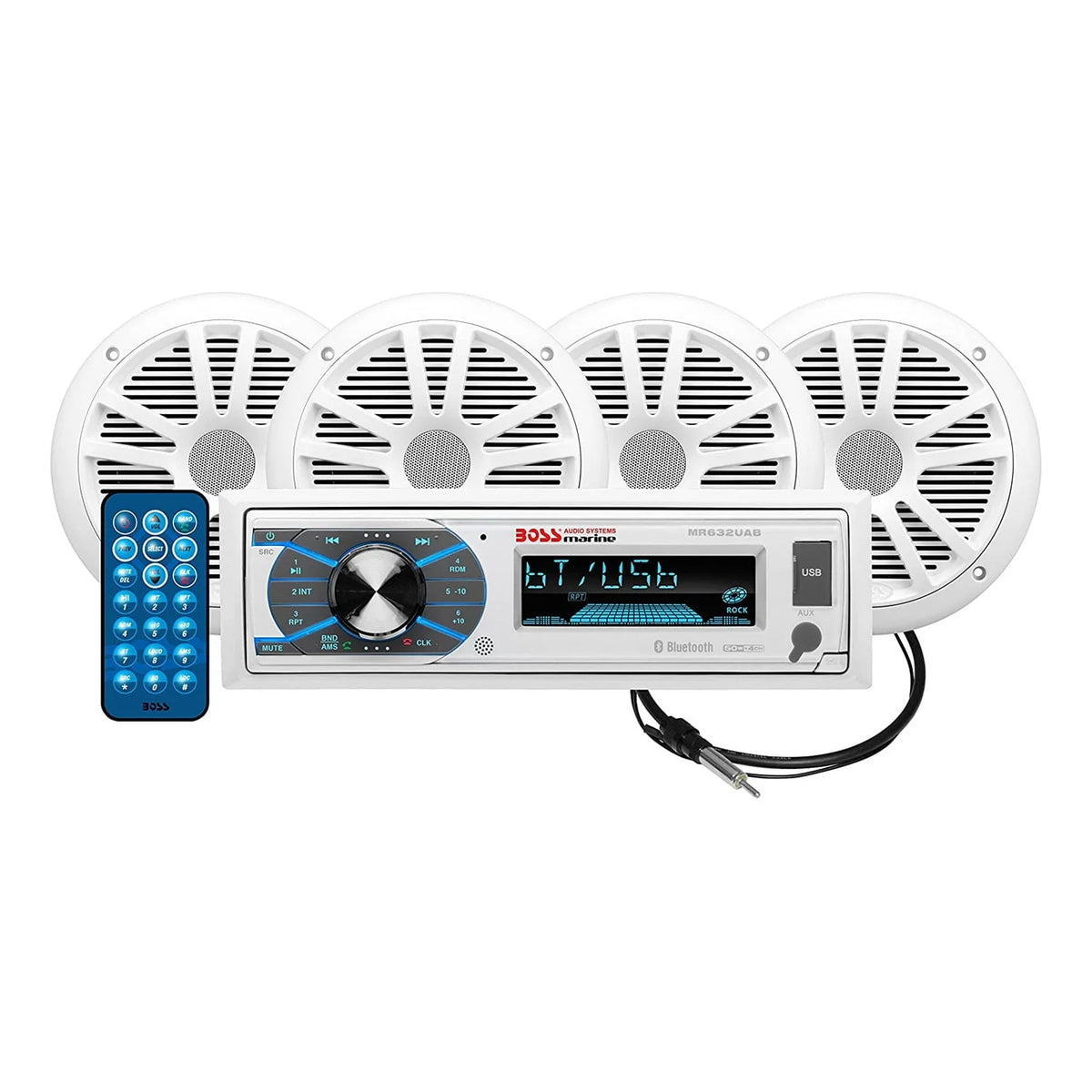 6.5 Inch Marine Speakers and AM/FM Receiver T9155