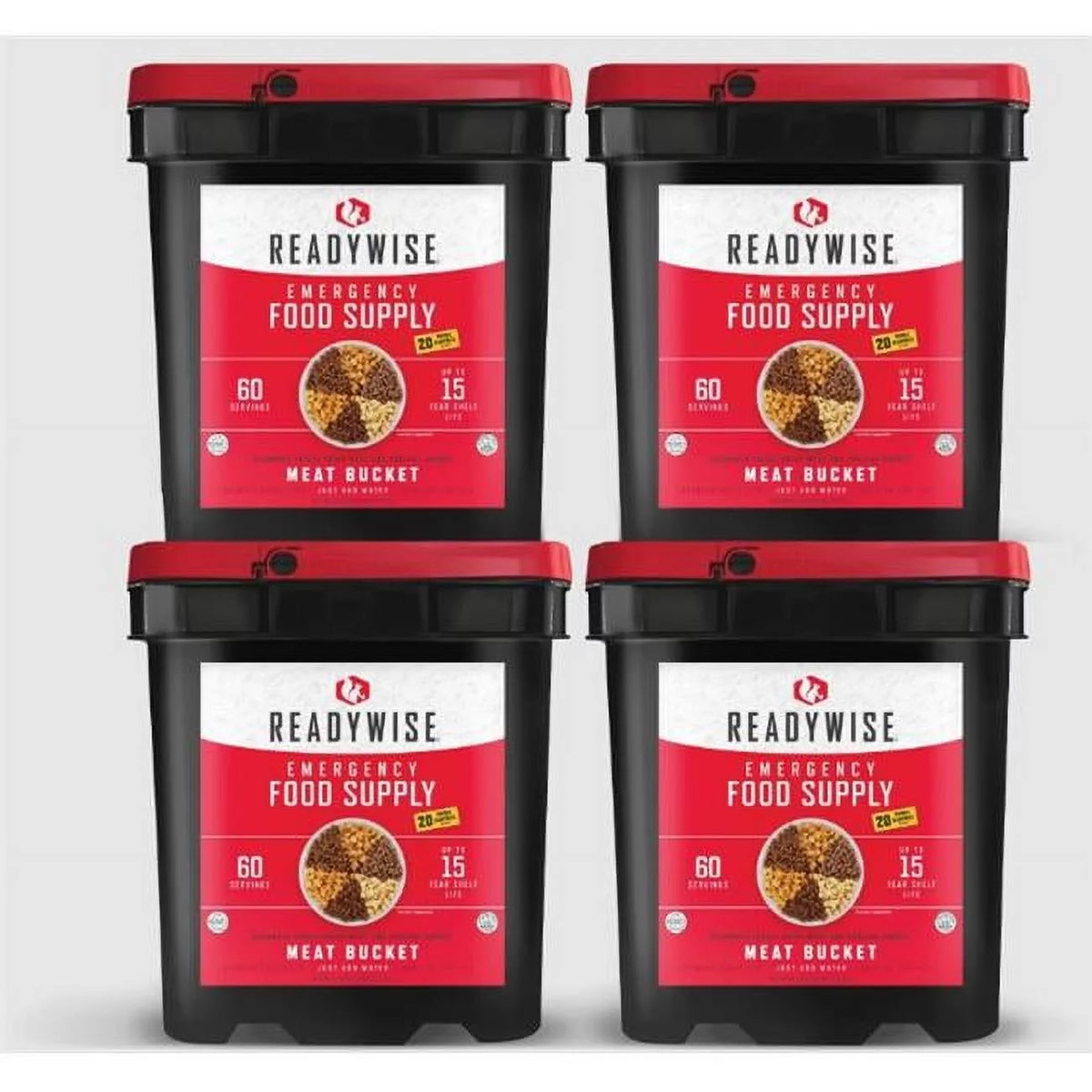 240 Serving Freeze Dried Meat Buckets L6706