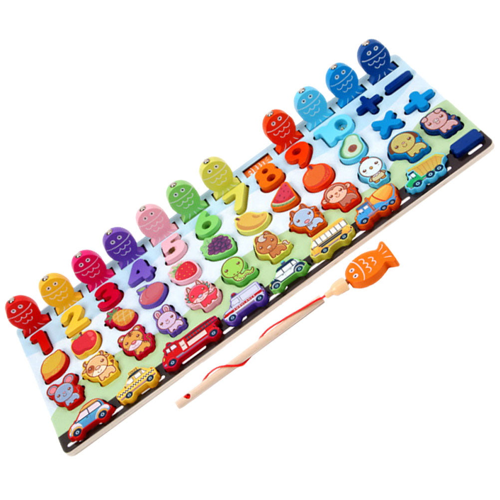 Wooden Fishing Toy Building Block L109718
