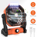 10 inch USB Rechargeable Camping Fan with LED Light G65362