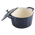 Enameled Cast Iron 7-Quart Covered Round Dutch Oven Y98768