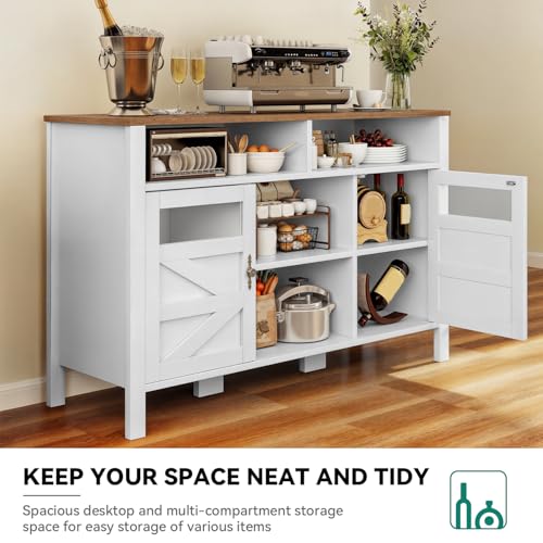 55'' Black Buffet Cabinet with Storage T204