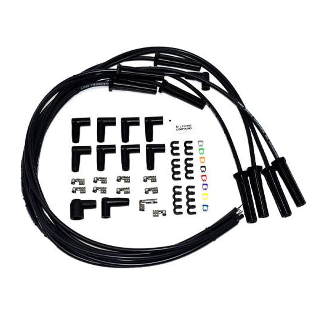 HEI Distributor, 8.0mm Spark Plug Wires, and Battery-Pigtail Harness Kit J96158