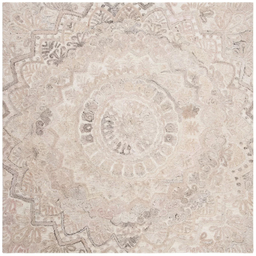 Handmade Beige Ivory Rug Y9845