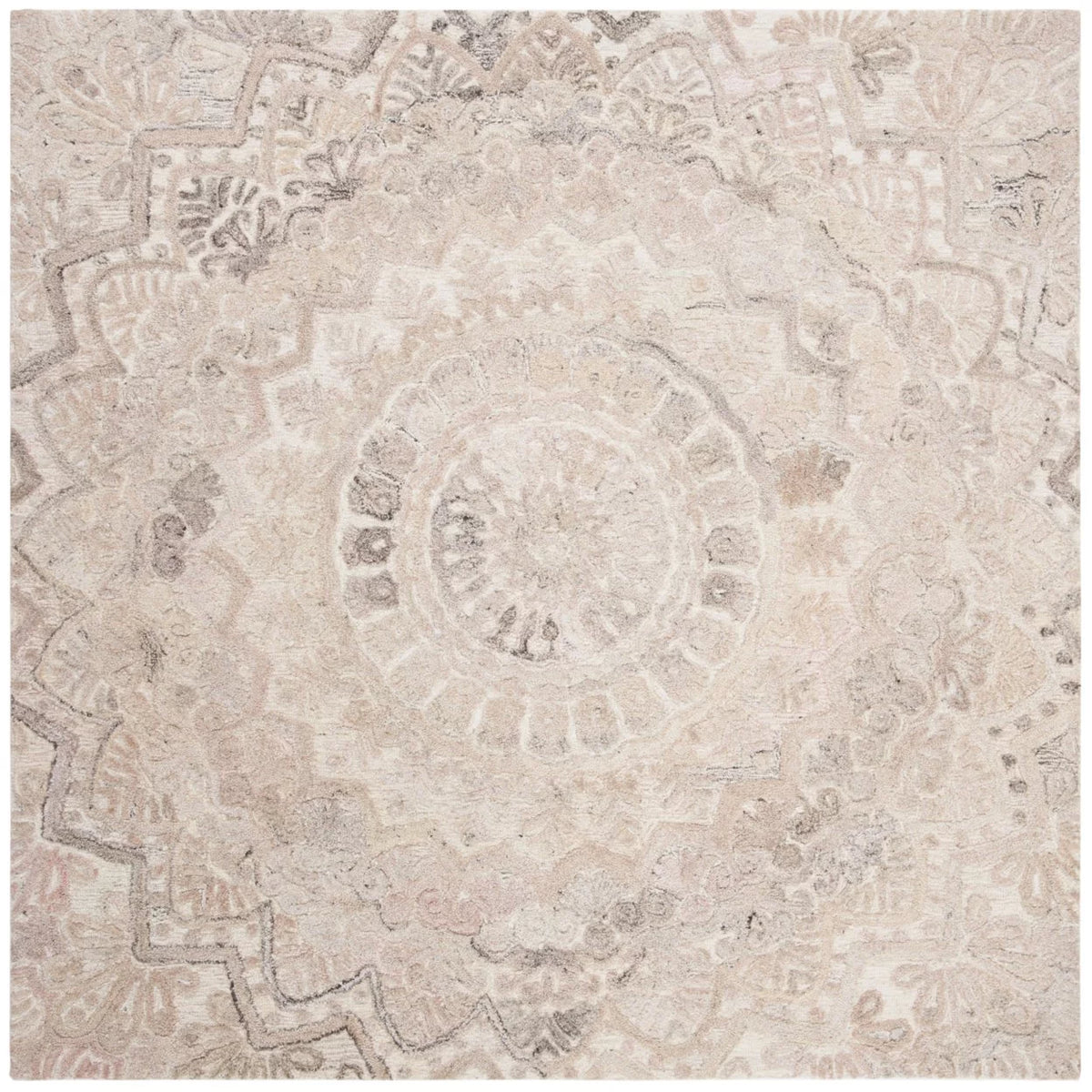Handmade Beige Ivory Rug Y9845