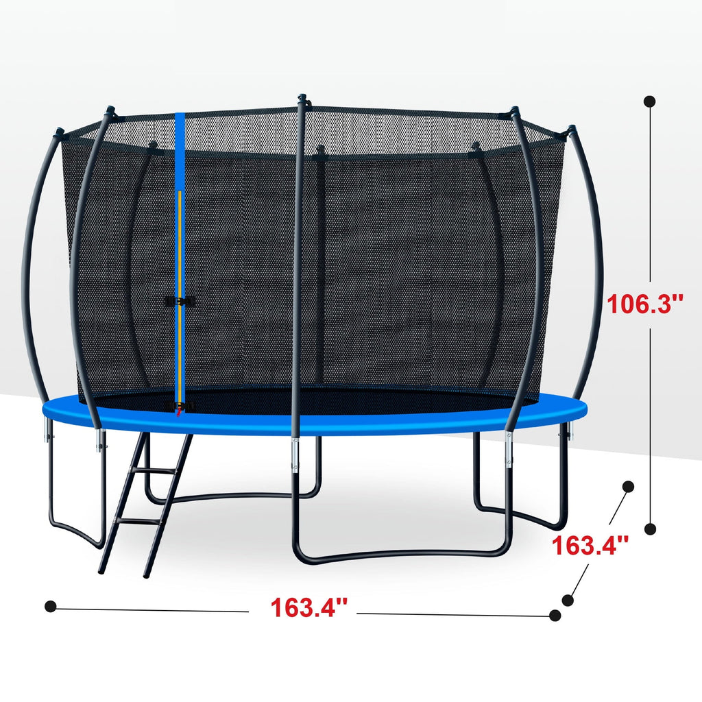14FT Trampoline with Enclosure and Ladder T20145