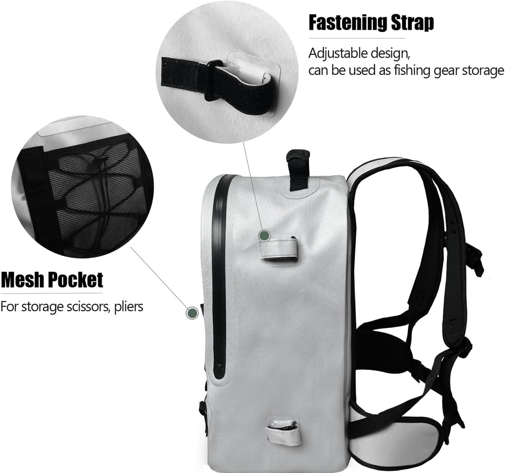 26L Waterproof Fishing Backpack with Rod Holder G85457