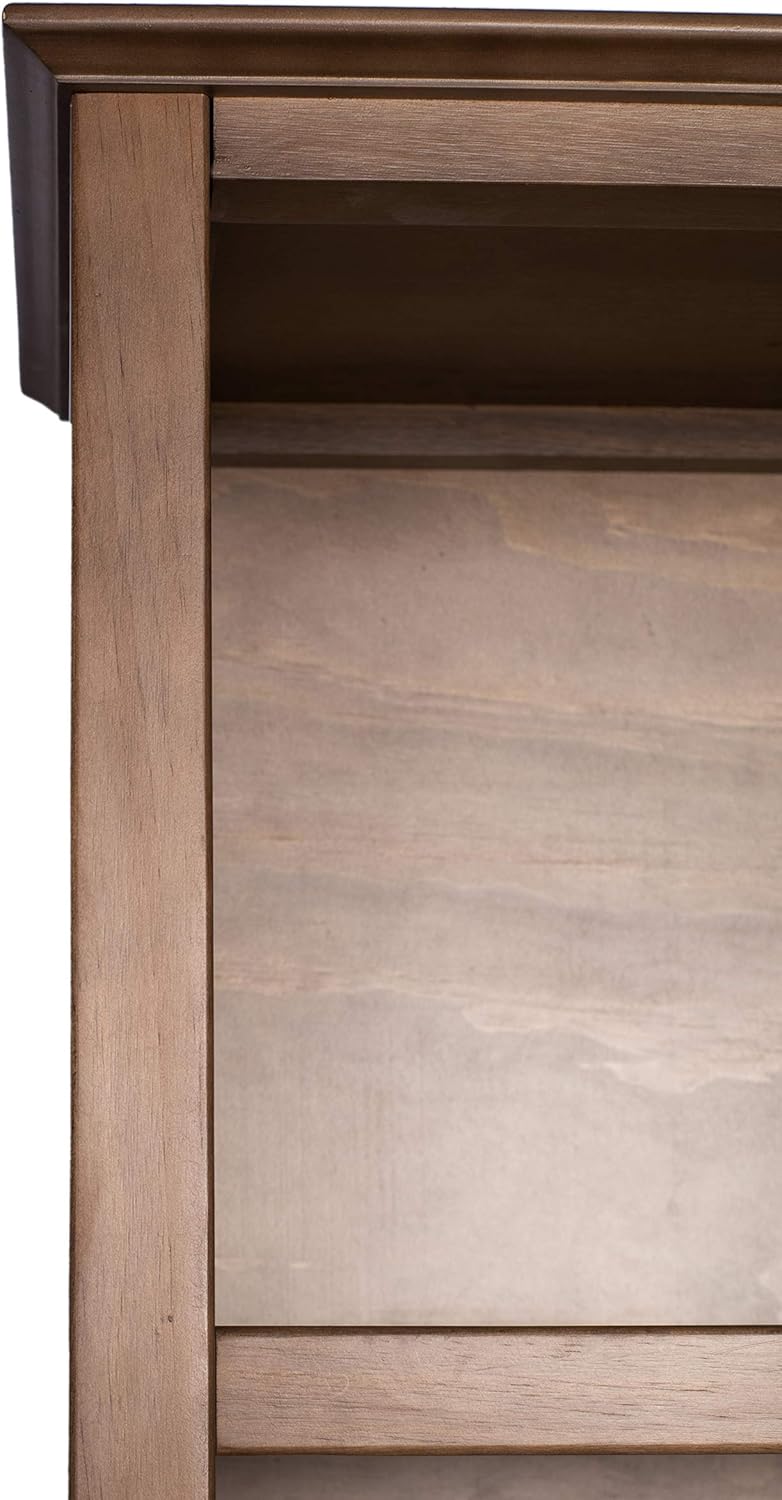 Weathered Oak Finish 5-Shelf Bookcase Q693065