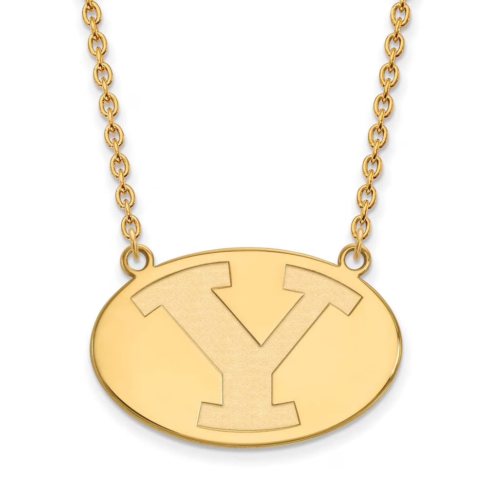 14k Gold Letter Y Pendant 18 inch Necklace R580401