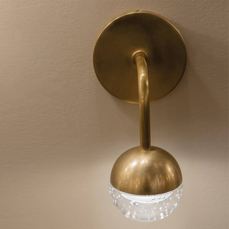 Aged Brass LED Bath Bracket N7485