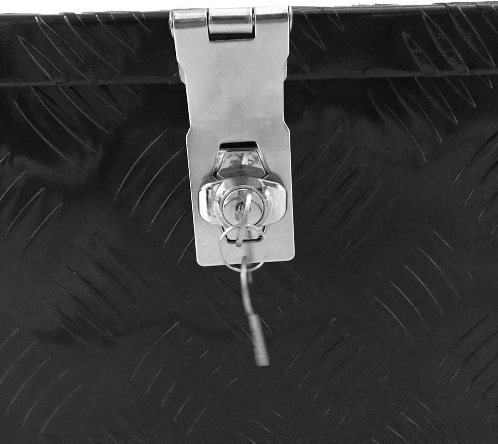 Black Aluminum Truck Bed Storage Toolbox T71211